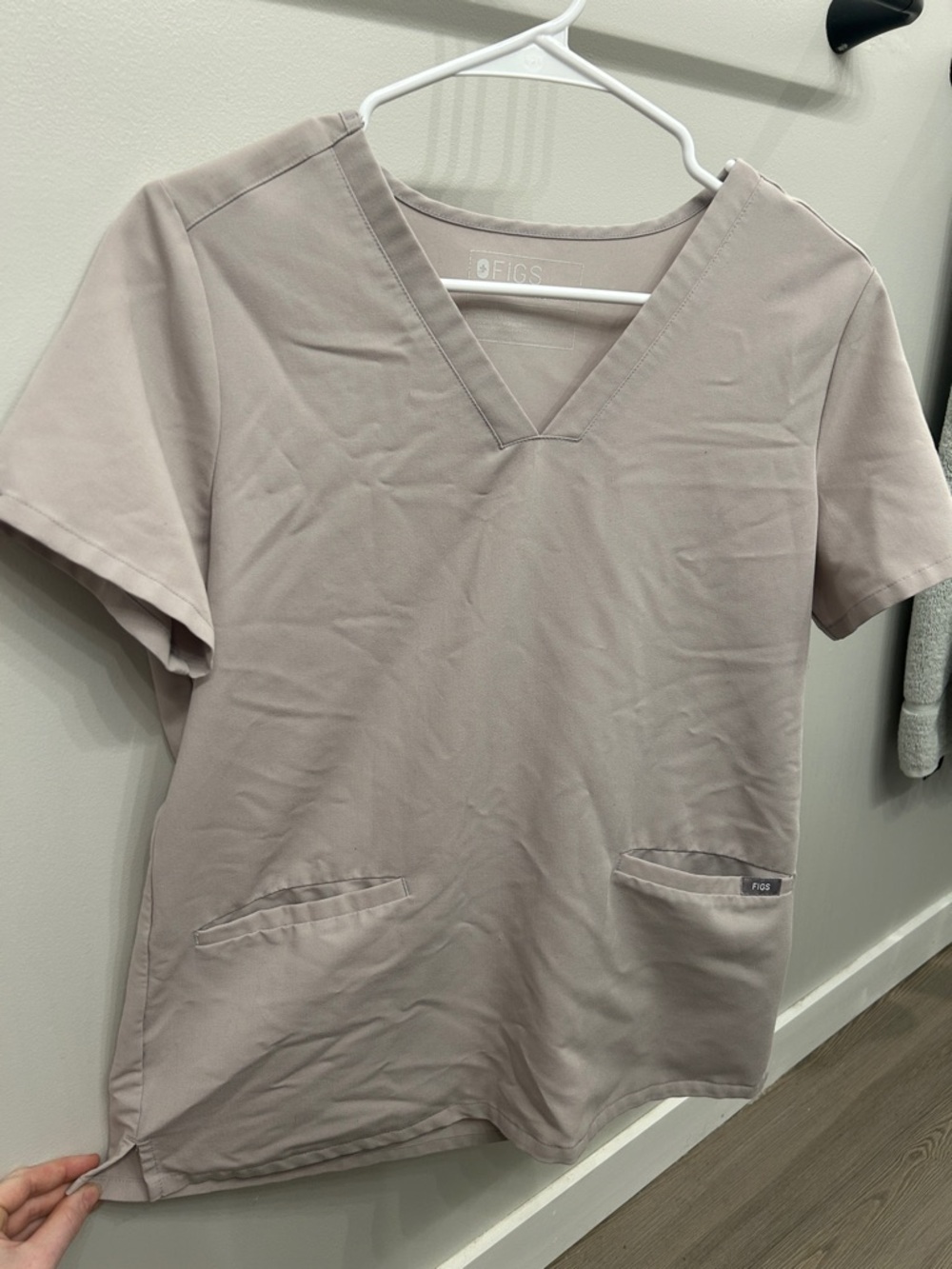 FIGS Women’s Short Sleeve V-Neck Scrub Top “Slate”